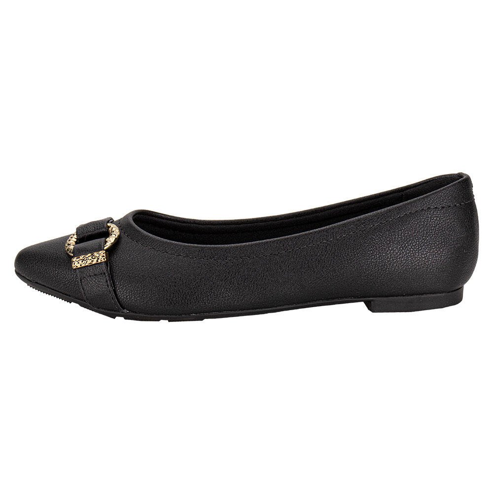 SAPATILHA FEMININA FLAT MODARE 7334251 Preto 2