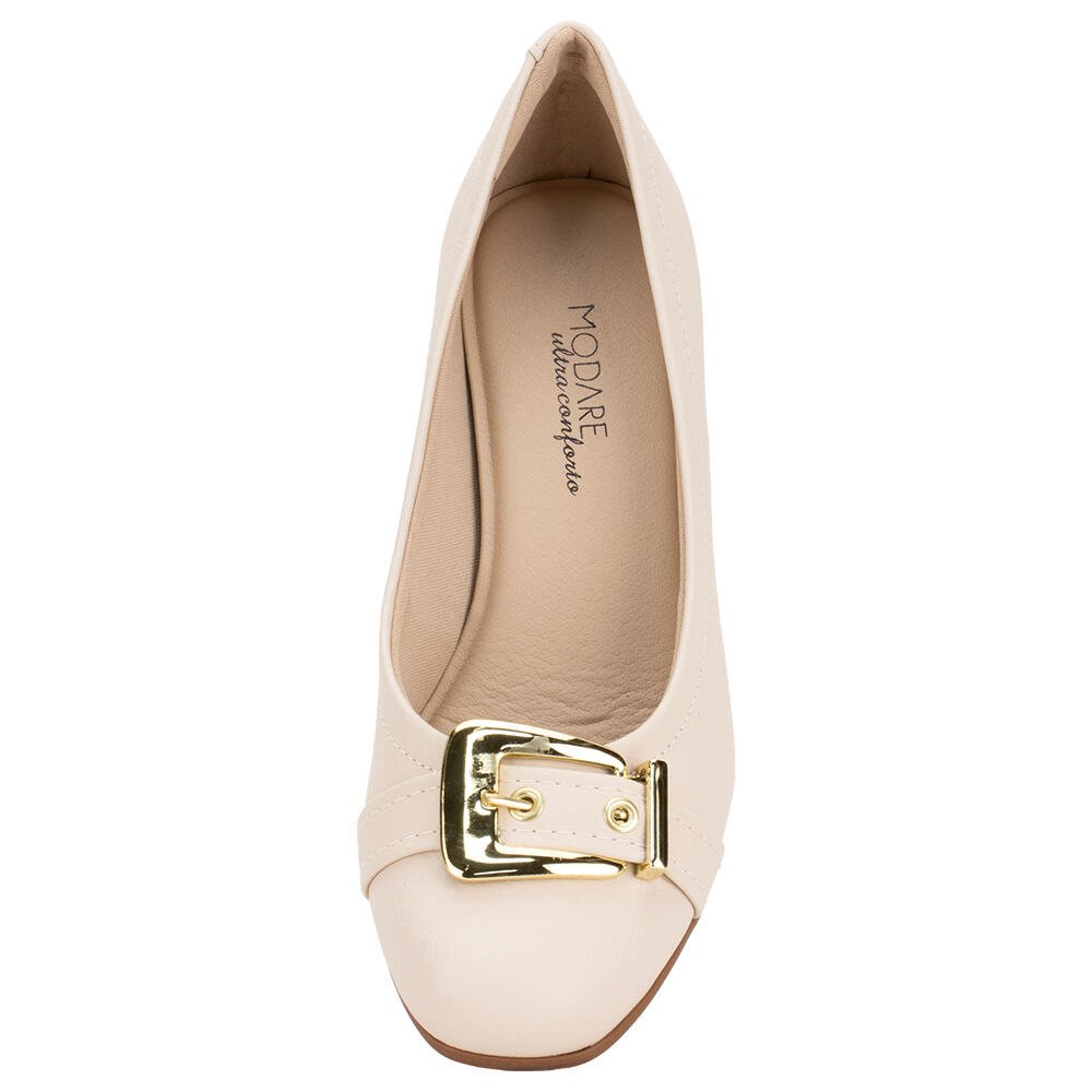 SAPATO FEMININO SALTO GROSSO MODARE 7373117 Natural 5