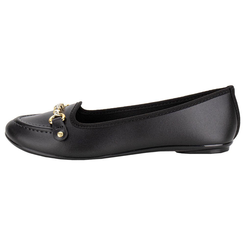 SAPATILHA FEMININA FLAT MOLECA 5726136 Preto 2