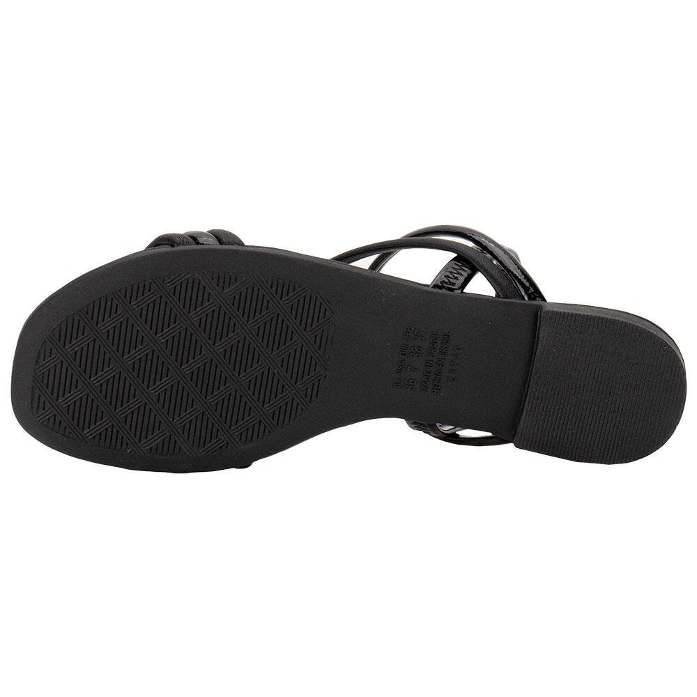 SANDÁLIA FEMININA FLAT DAKOTA Y8481 Preto 4