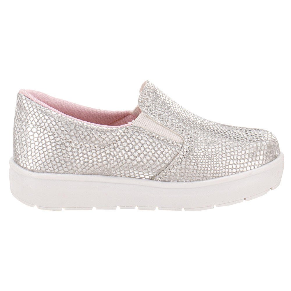 TÊNIS INFANTIL SLIP ON BELLA NINNA 80042 Prata 5