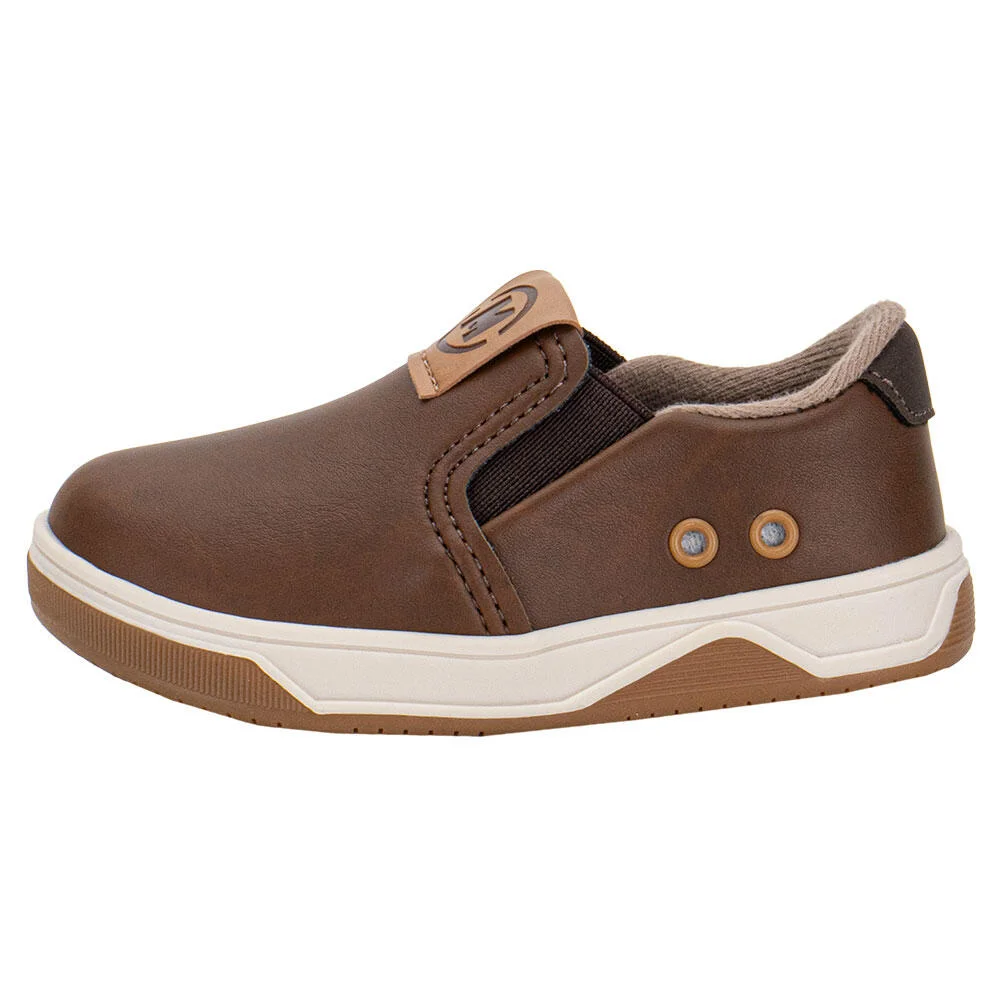 TÊNIS INFANTIL BABY SLIP ON MOLEKINHO 2623100 Castanho 2