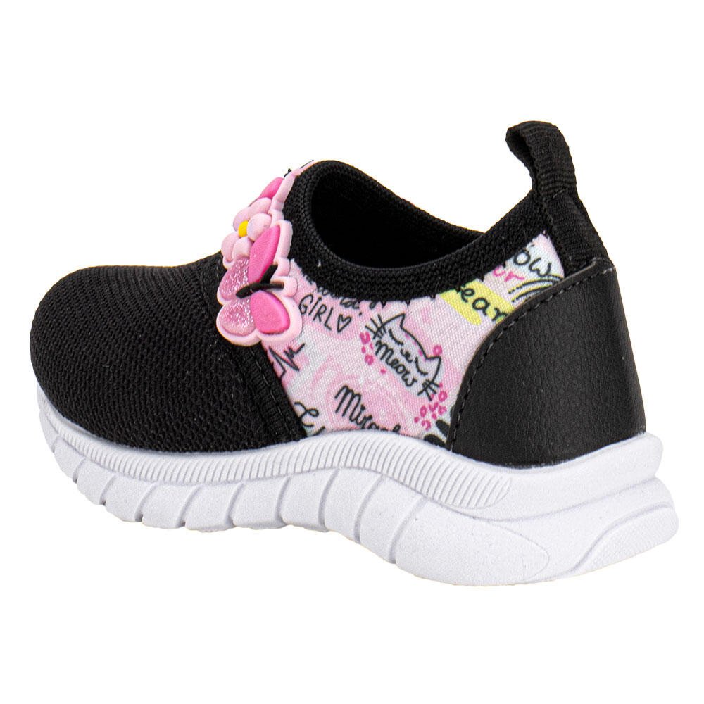 TÊNIS INFANTIL NAYARINHA 396 Preto/Rosa 3