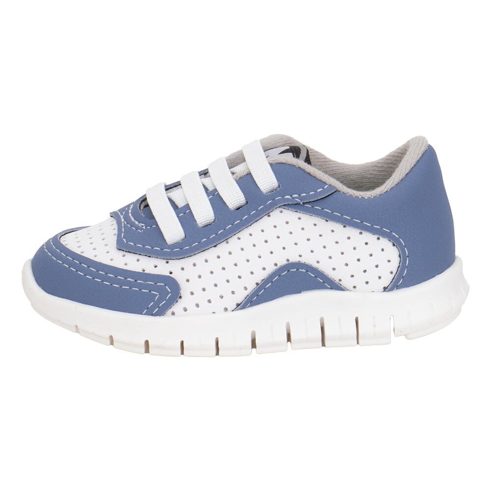 TÊNIS INFANTIL BABY MOLEKINHO 2643102 Branco/Azul 2