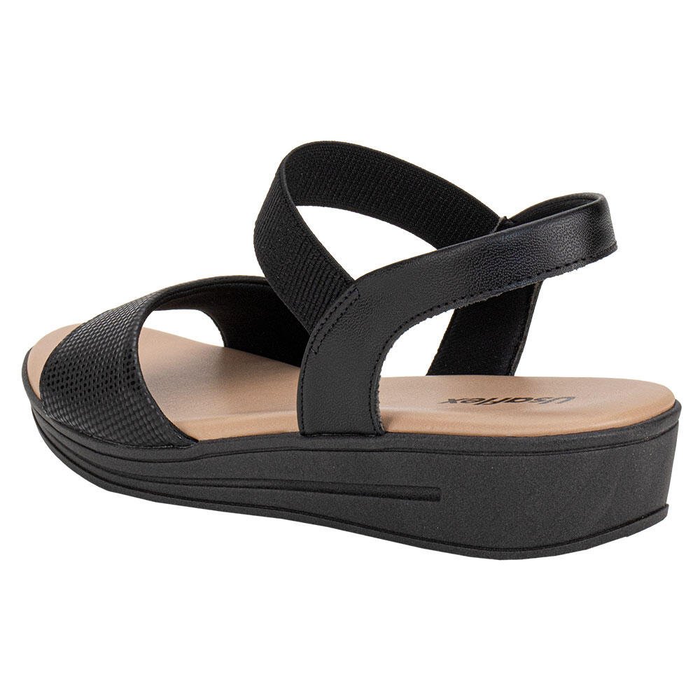 SANDÁLIA FEMININA ANABELA USAFLEX MM0701 Preto 3