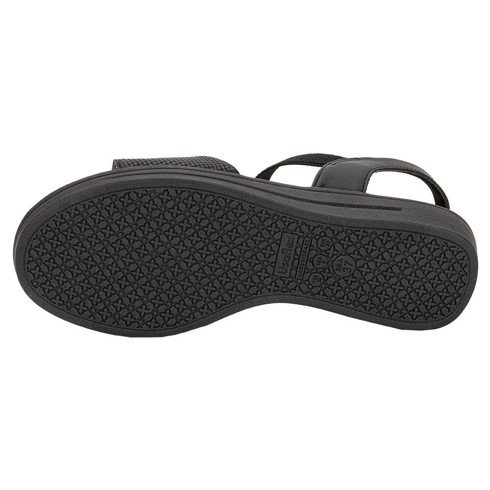 SANDÁLIA FEMININA ANABELA USAFLEX MM0701 Preto 4