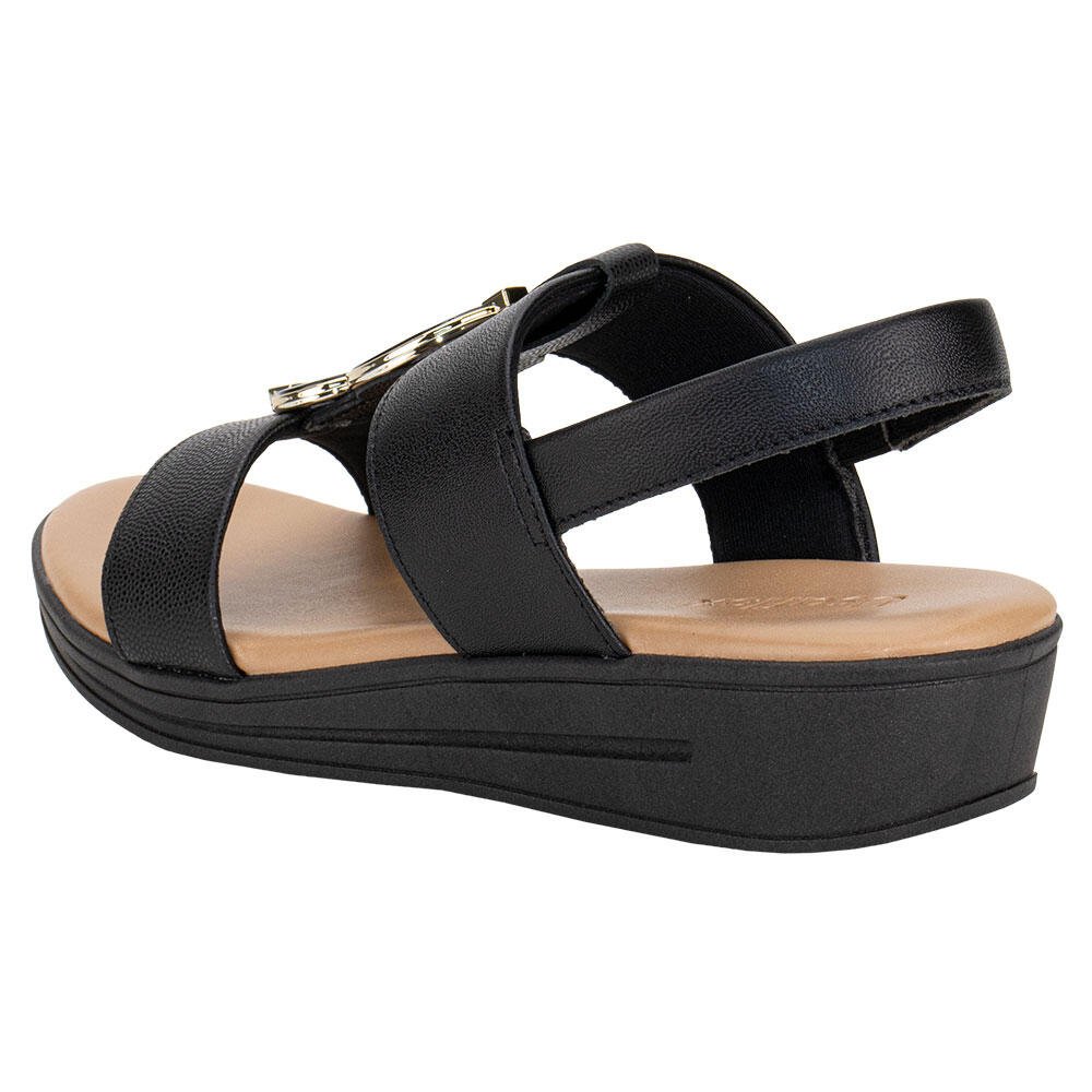 SANDÁLIA FEMININA ANABELA USAFLEX MM0705 Preto 3