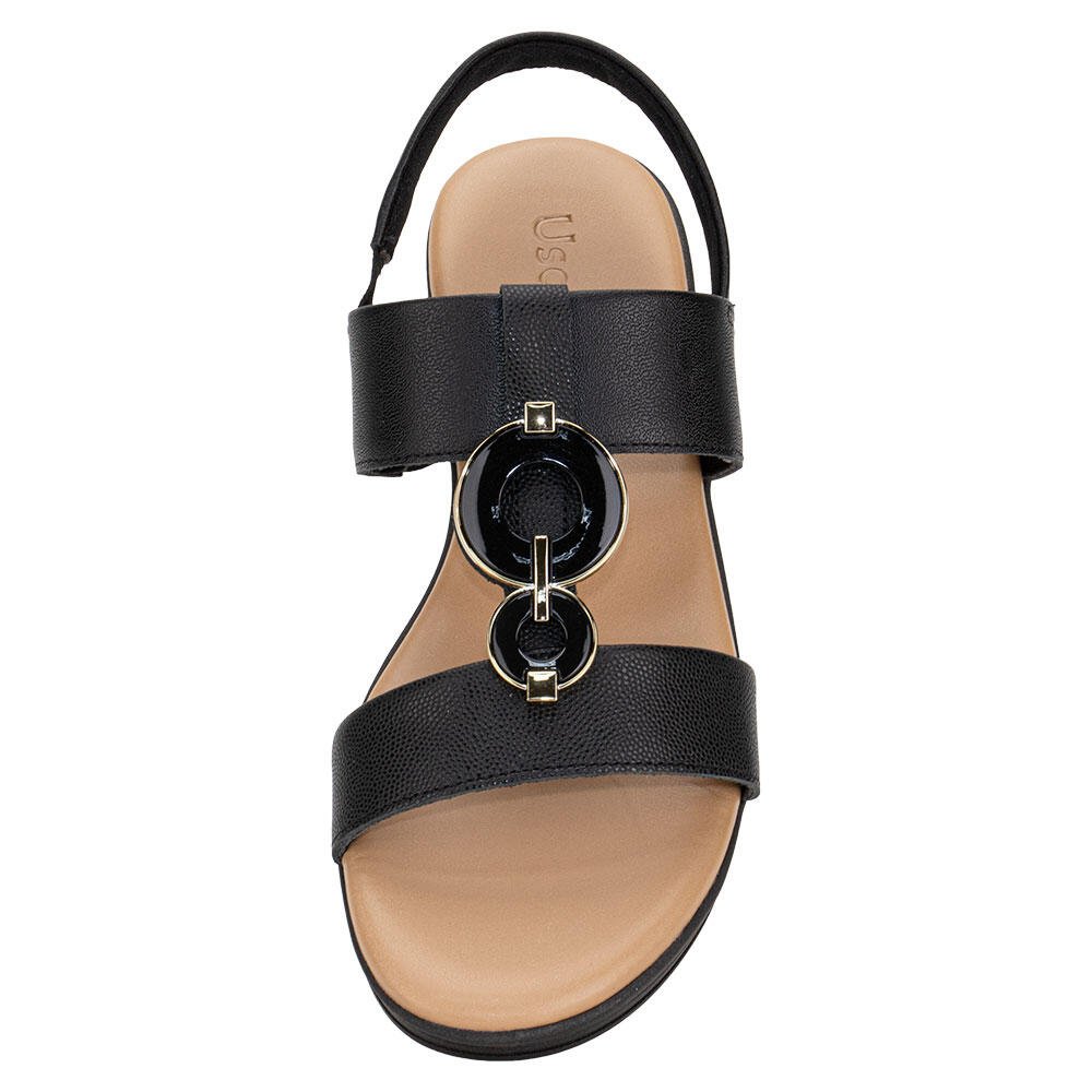 SANDÁLIA FEMININA ANABELA USAFLEX MM0705 Preto 5