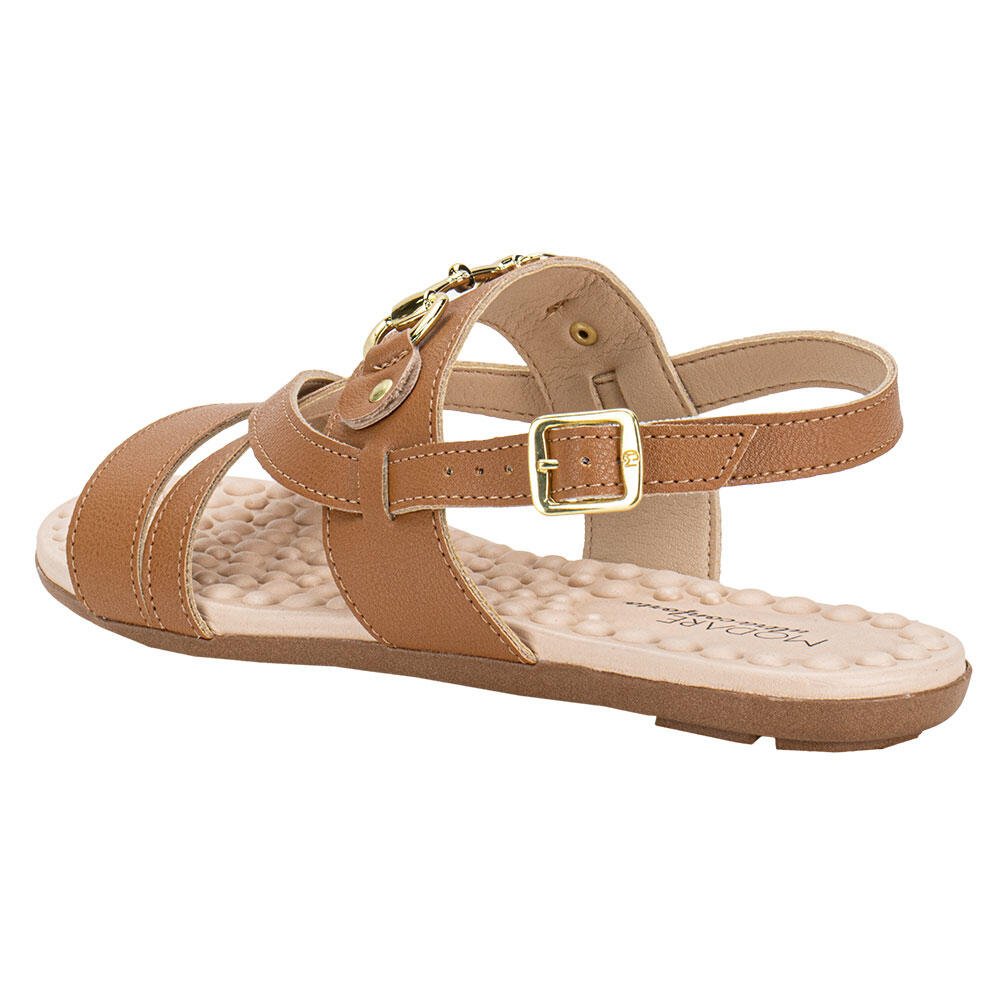 SANDÁLIA FEMININA FLAT MODARE 7163132 Camel 3