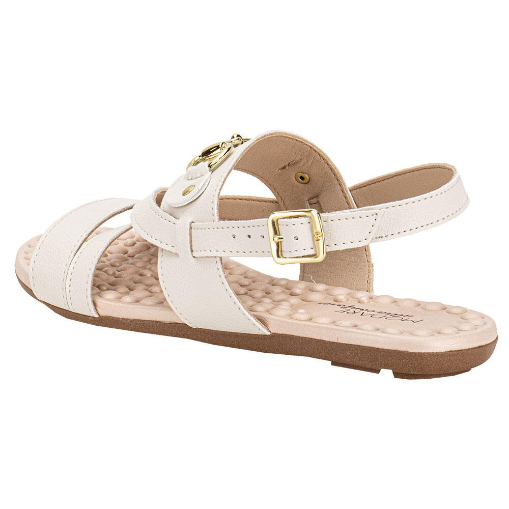 SANDÁLIA FEMININA FLAT MODARE 7163132 Marfim 3