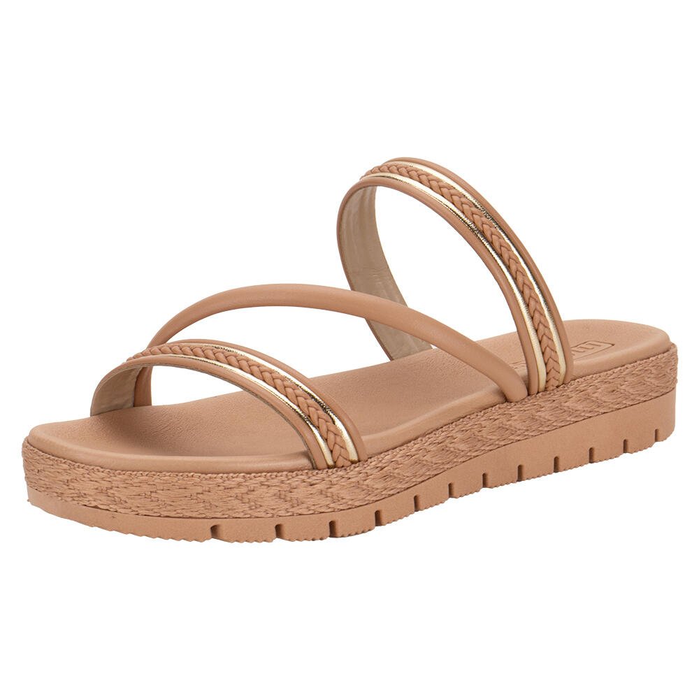 TAMANCO FEMININO FLAT MOLECA 5539105 Salmão 1