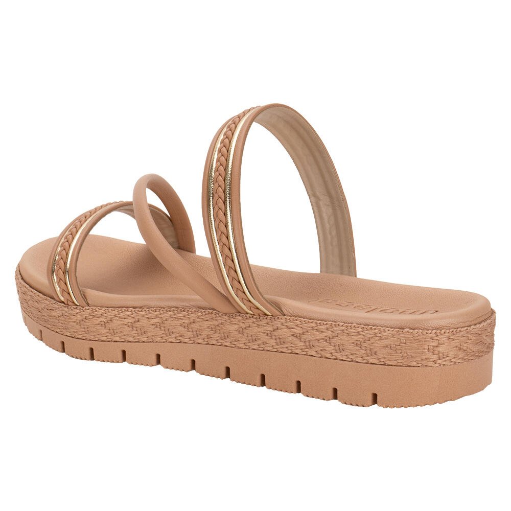TAMANCO FEMININO FLAT MOLECA 5539105 Salmão 5