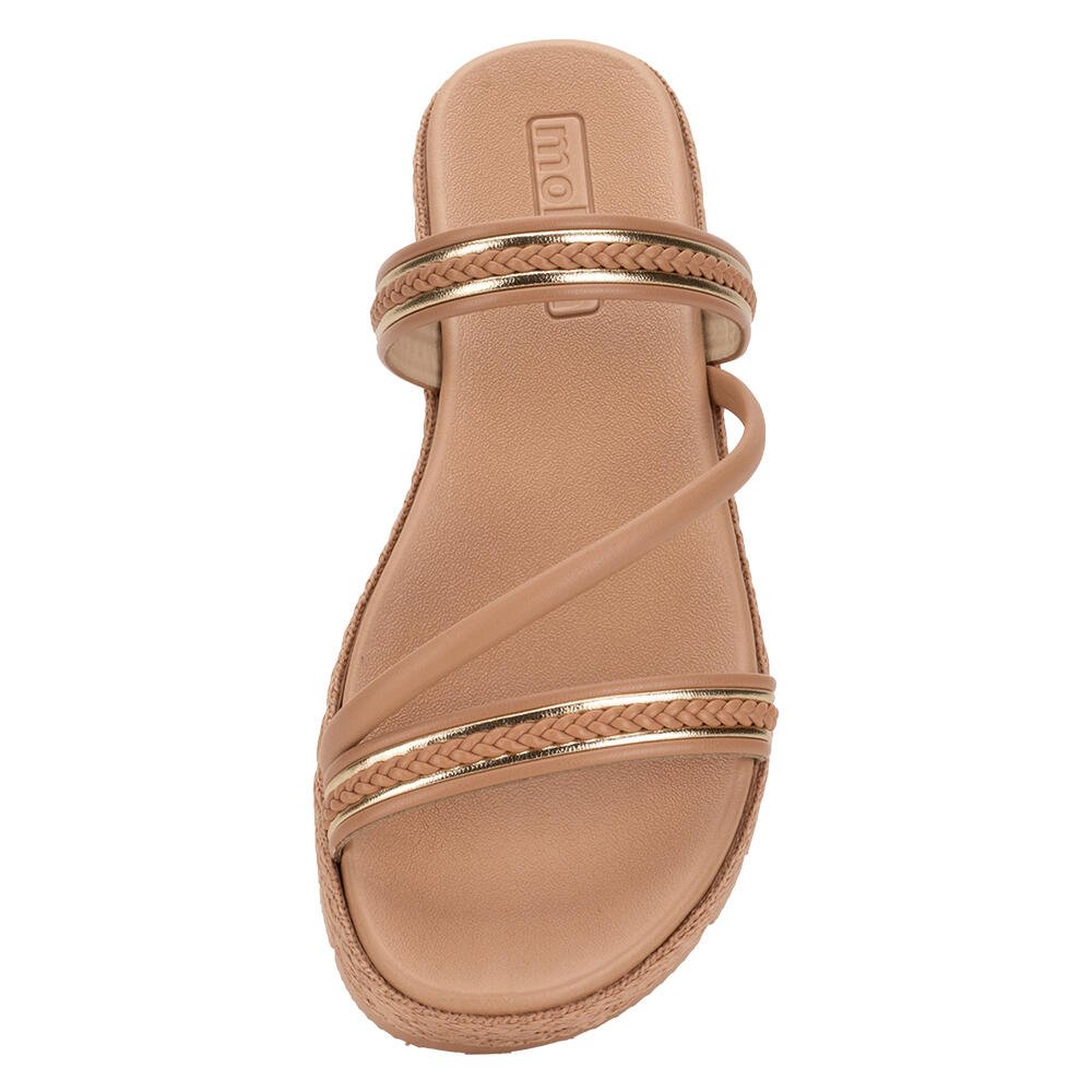 TAMANCO FEMININO FLAT MOLECA 5539105 Salmão 4