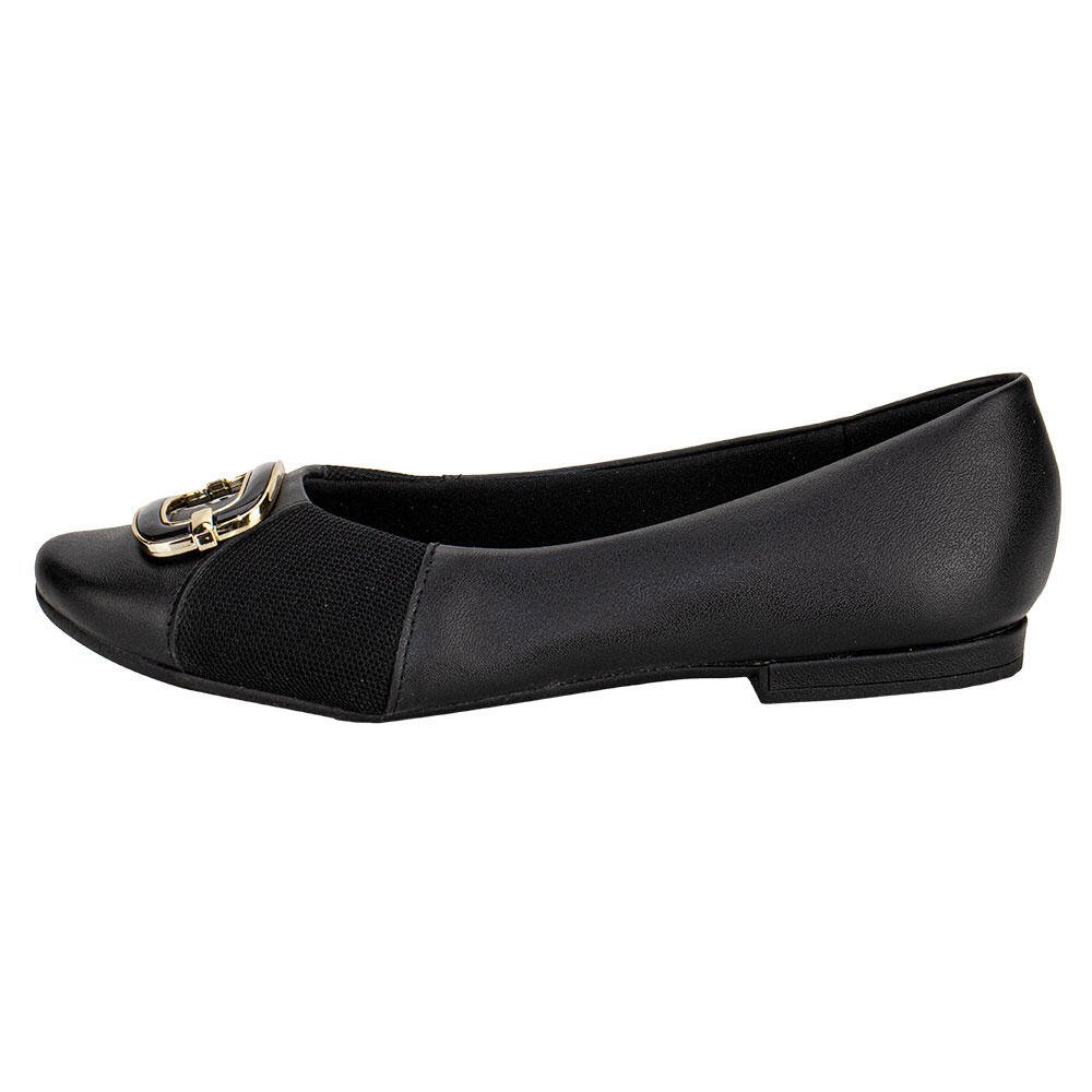 SAPATILHA FEMININA FLAT USAFLEX MM0104 Preto 2