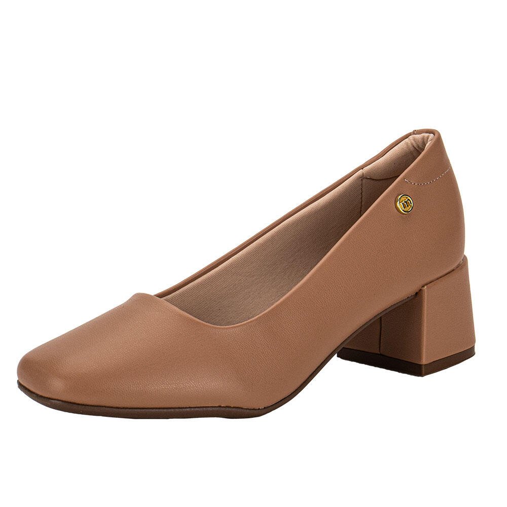 SAPATO FEMININO SALTO GROSSO MOLECA 5822100