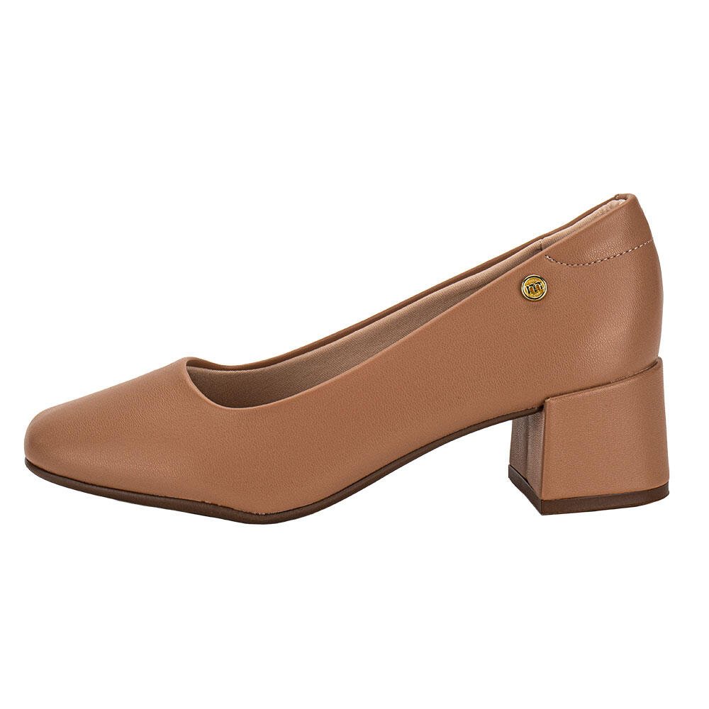 SAPATO FEMININO SALTO GROSSO MOLECA 5822100 Salmão 2