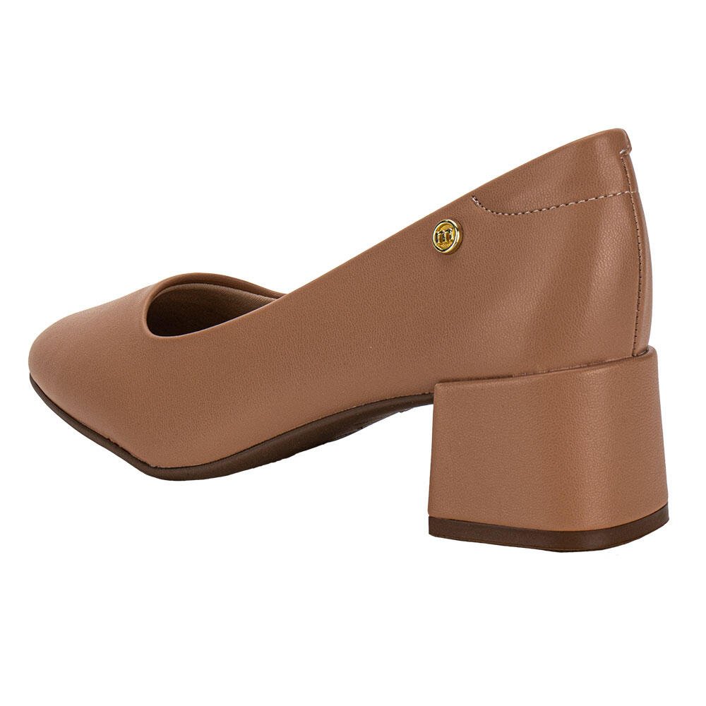 SAPATO FEMININO SALTO GROSSO MOLECA 5822100 Salmão 3