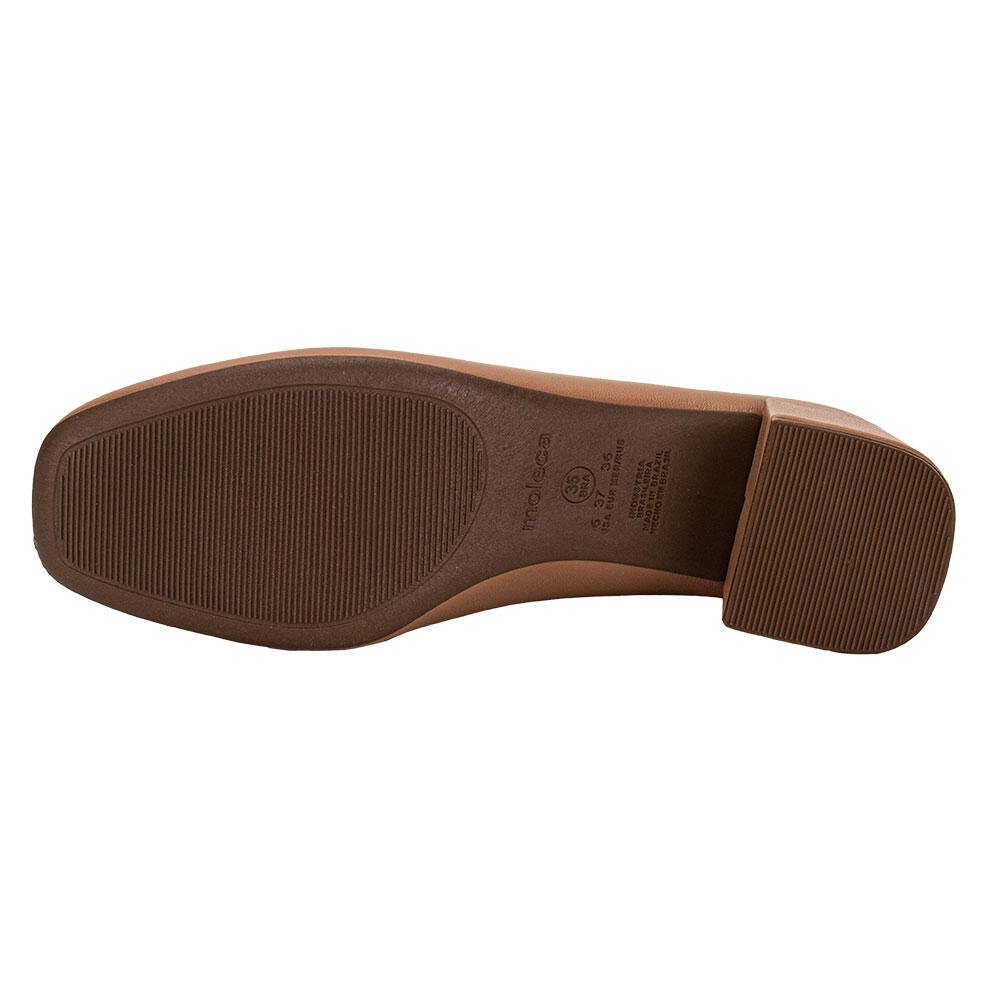 SAPATO FEMININO SALTO GROSSO MOLECA 5822100 Salmão 4