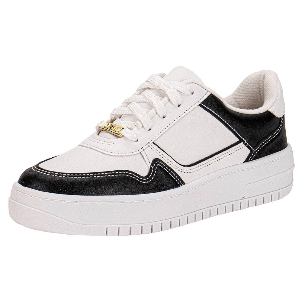 TÊNIS FEMININO CASUAL VIZZANO 1389120 Preto/Branco