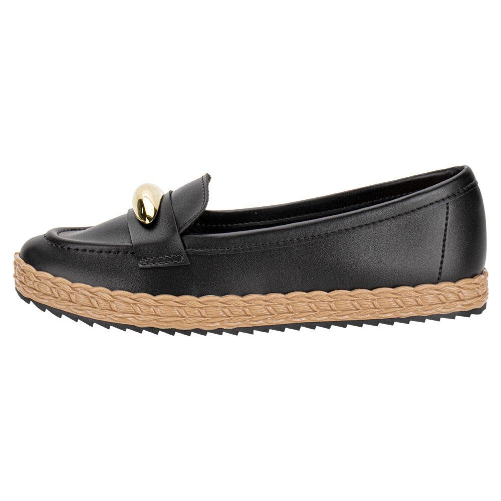 MOCASSIM FEMININO MOLECA 5696335 Preto 2
