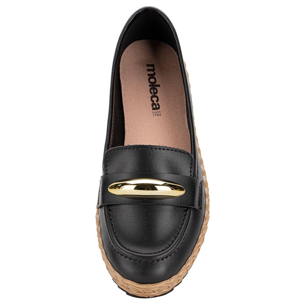 MOCASSIM FEMININO MOLECA 5696335 Preto 5