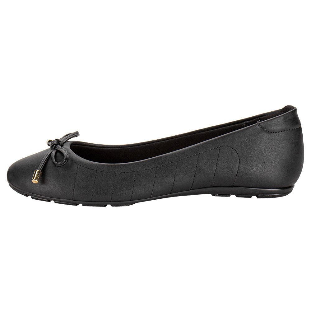 SAPATILHA FEMININA FLAT MOLECA 5800102 Preto 2