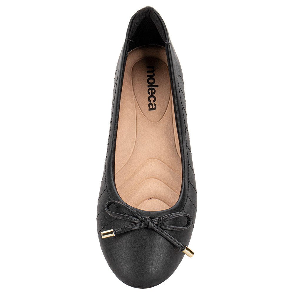 SAPATILHA FEMININA FLAT MOLECA 5800102 Preto 5