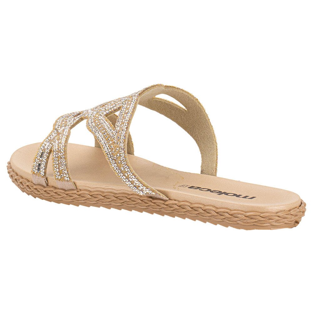 TAMANCO FEMININO FLAT MOLECA 5452143 Bege 3