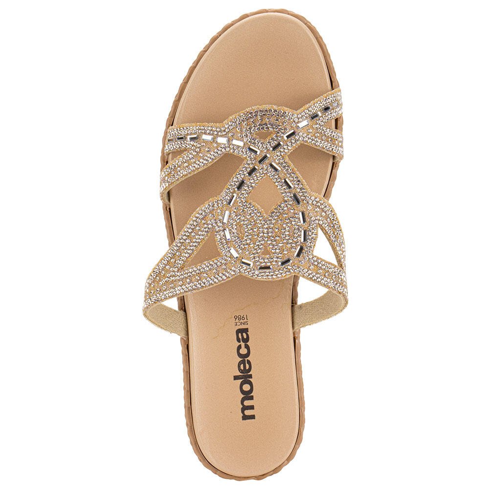 TAMANCO FEMININO FLAT MOLECA 5452143 Bege 5