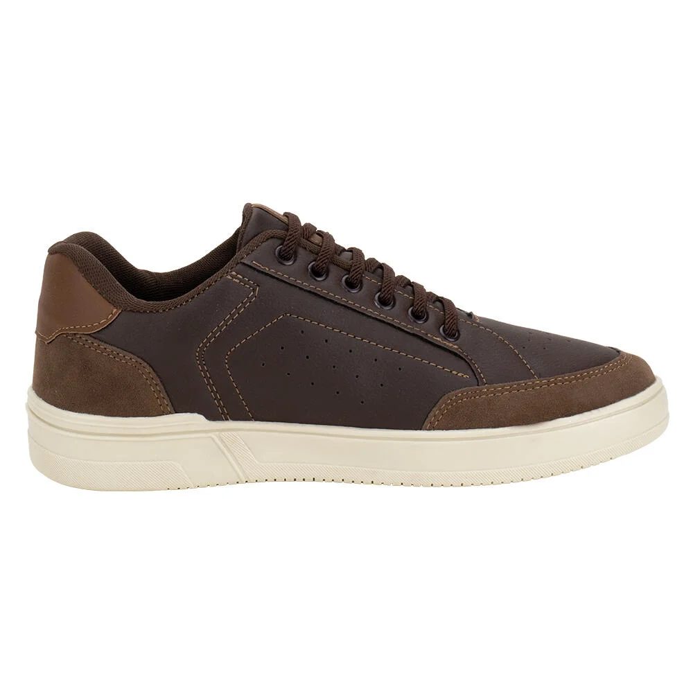 SAPATÊNIS MASCULINO CONFORT WAY 402501 Marrom 4