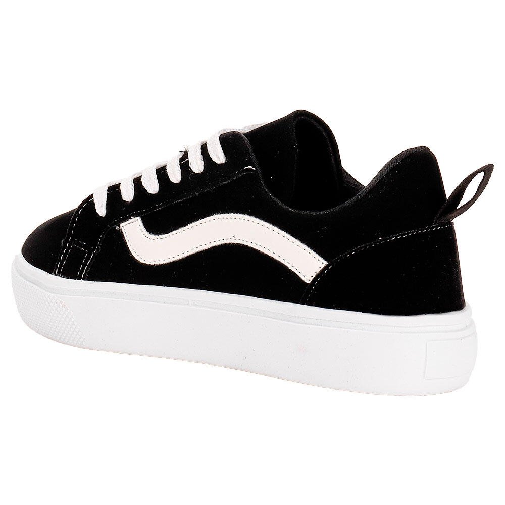 TÊNIS FEMININO CASUAL LA VIA 300016 Preto 3