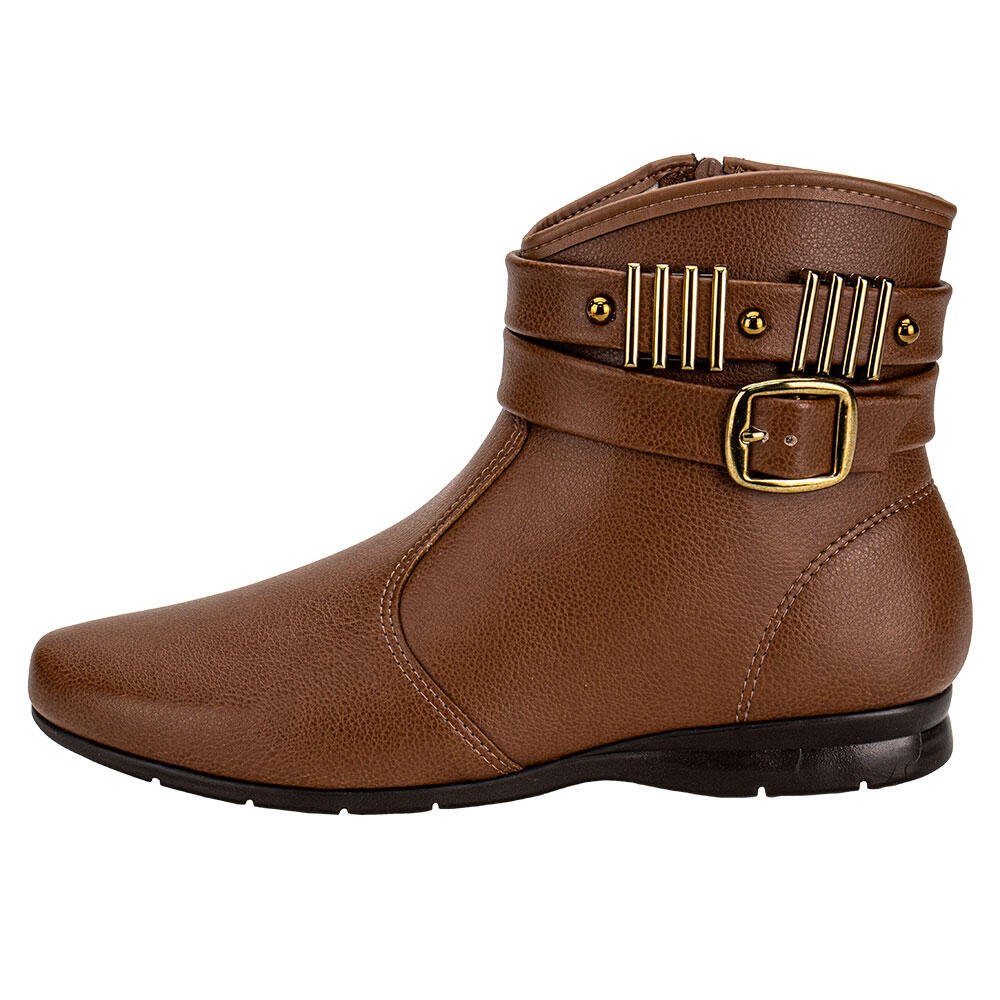 BOTA FEMININA CANO BAIXO BEIRA RIO 9084106 Marrom 2