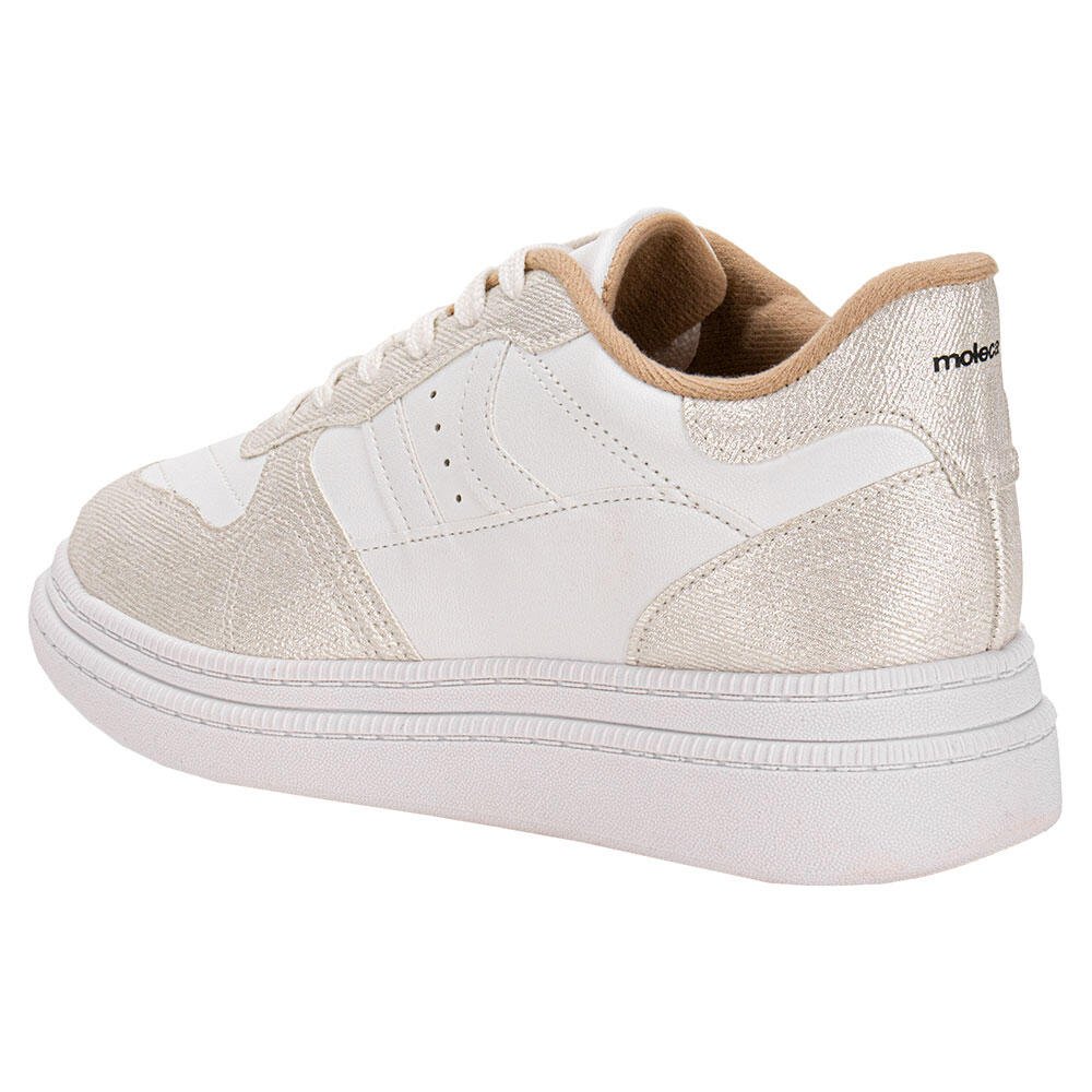 TÊNIS FEMININO CASUAL MOLECA 5816101 Branco 3