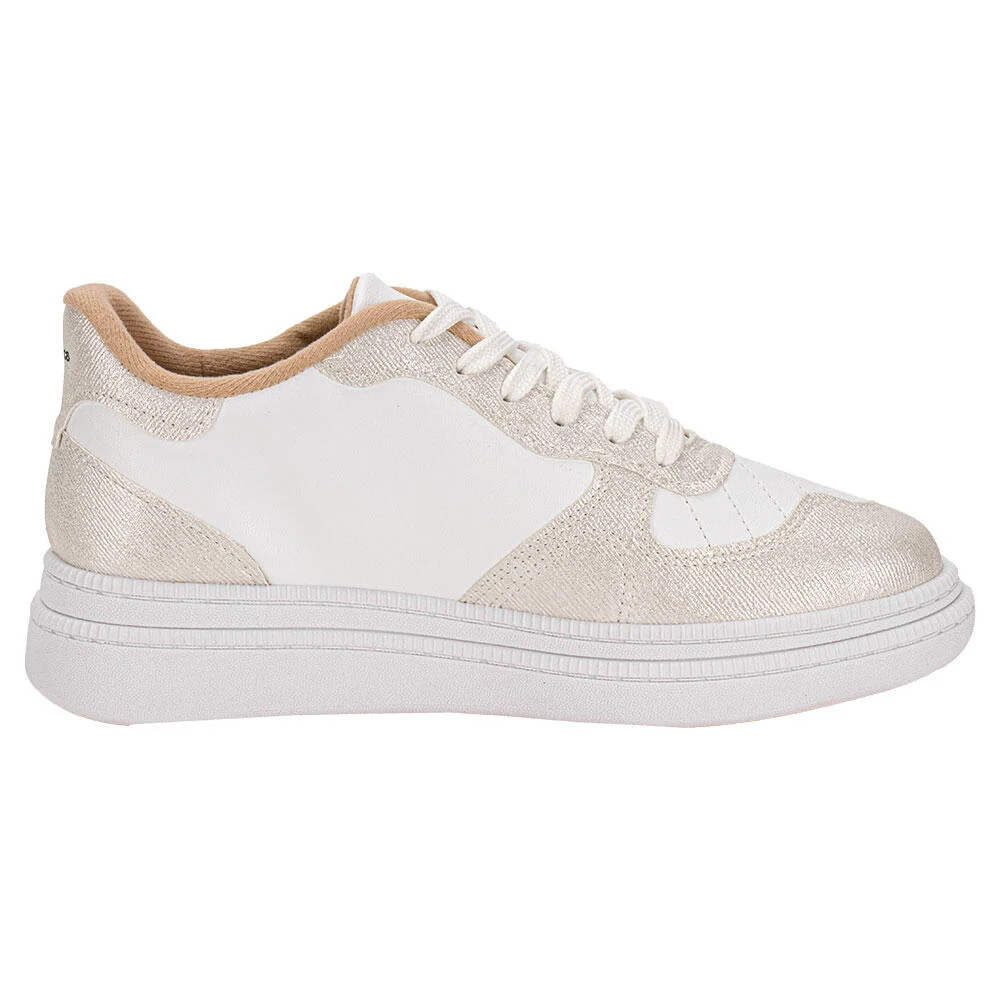 TÊNIS FEMININO CASUAL MOLECA 5816101 Branco 5