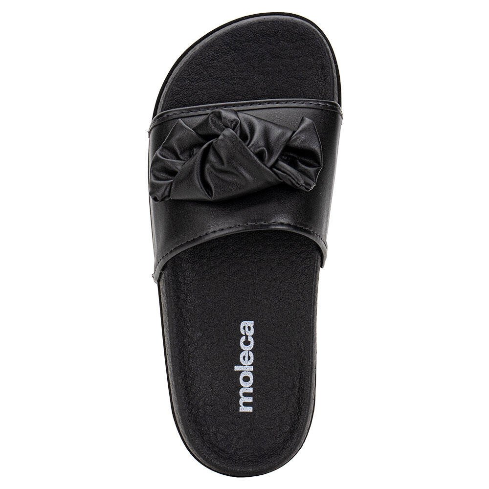 TAMANCO FEMININO FLAT MOLECA 5538103 Preto 5