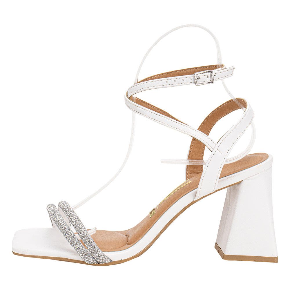 SANDÁLIA FEMININA SALTO GROSSO VIZZANO 6464419 Branco 2