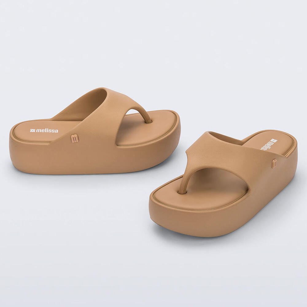 MELISSA FREE PLATFORM THONG 36088 Marrom 2