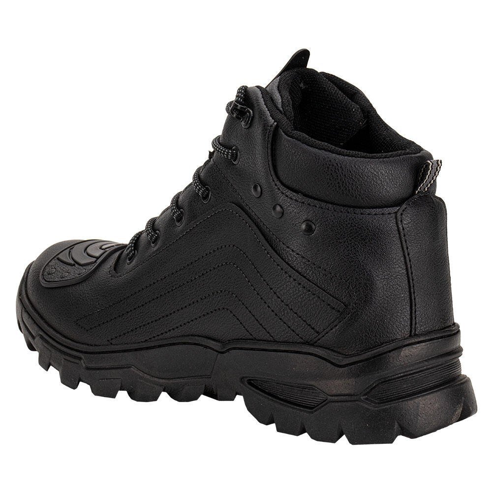 BOTA MASCULINA MOTO WEST LINE 9033 Preto 3
