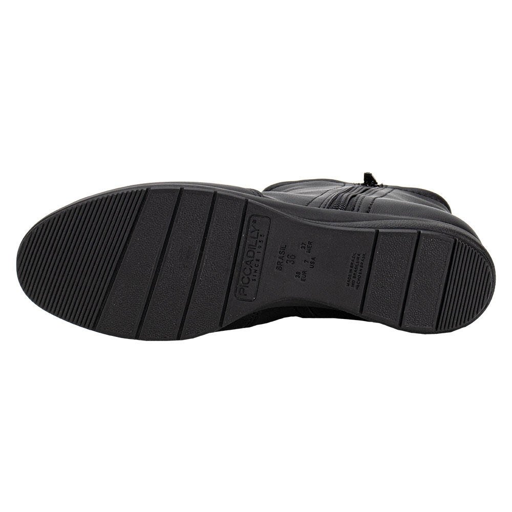 BOTA FEMININA CANO BAIXO PICCADILLY 261037 Preto 4