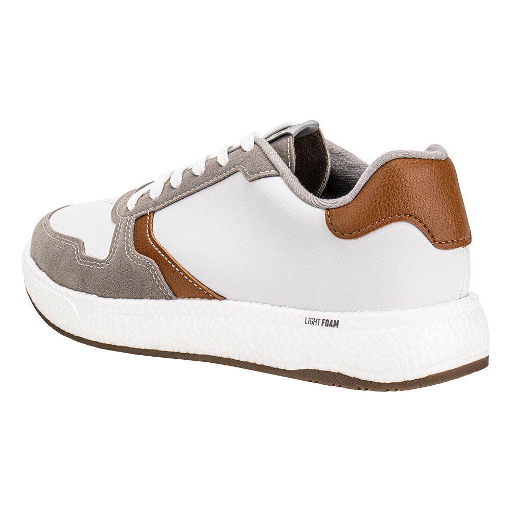 TÊNIS MASCULINO CASUAL BRSPORT 2297102 Branco 3