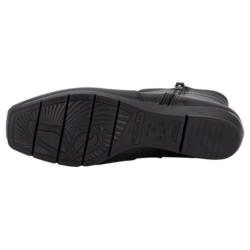 BOTA FEMININA CANO BAIXO PICCADILLY 147315 Preto 4