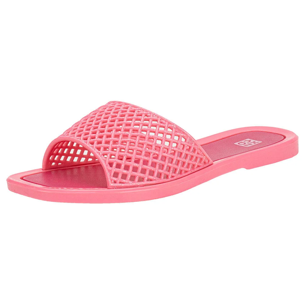 CHINELO FEMININO SLIDE MESH ZAXY 19125 Rosa 2