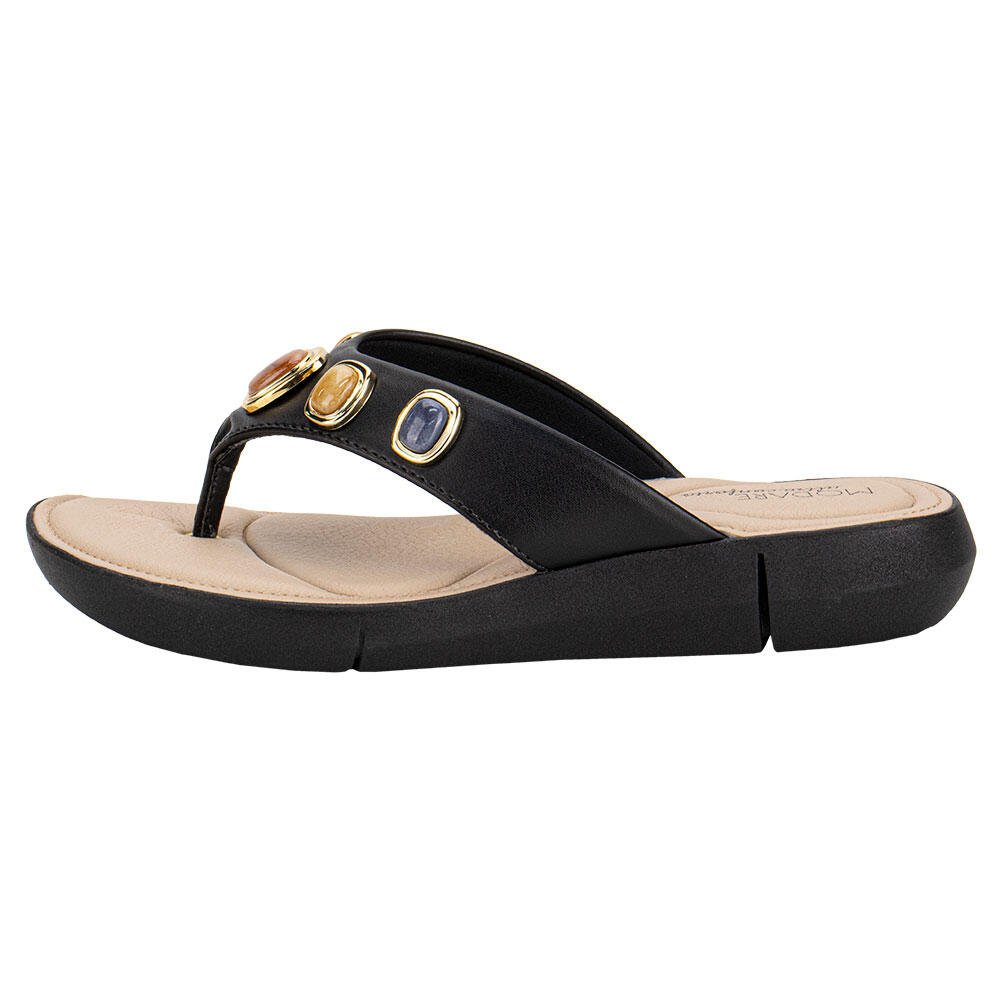 TAMANCO FEMININO FLAT MODARE 7199109 Preto 2