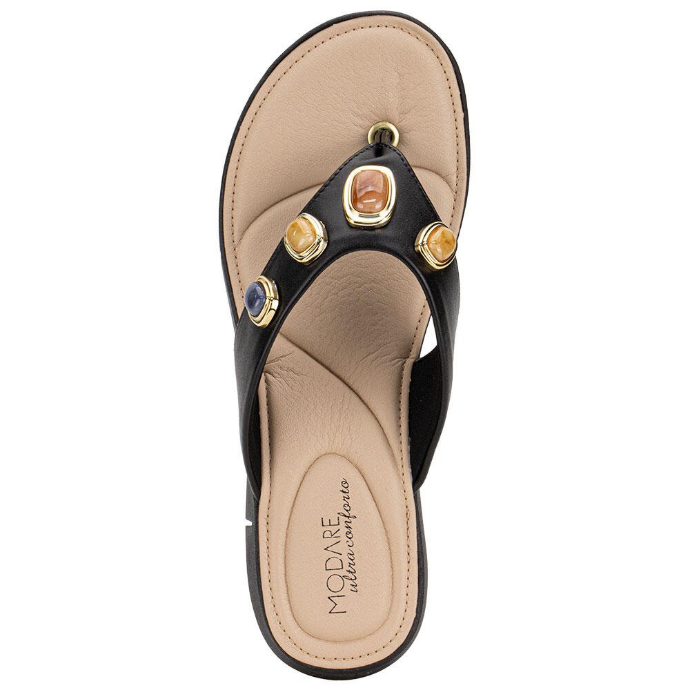 TAMANCO FEMININO FLAT MODARE 7199109 Preto 5