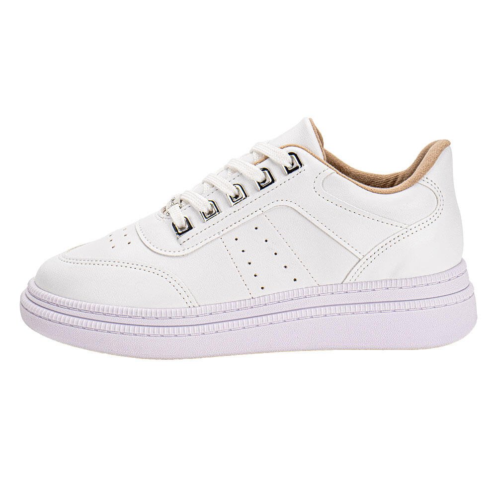 TÊNIS FEMININO CASUAL MOLECA 5816104 Branco 2