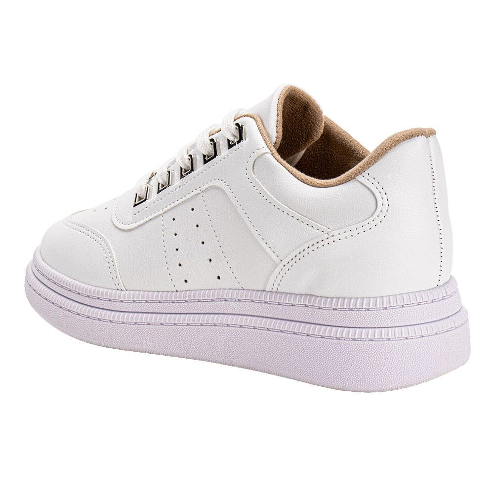 TÊNIS FEMININO CASUAL MOLECA 5816104 Branco 3
