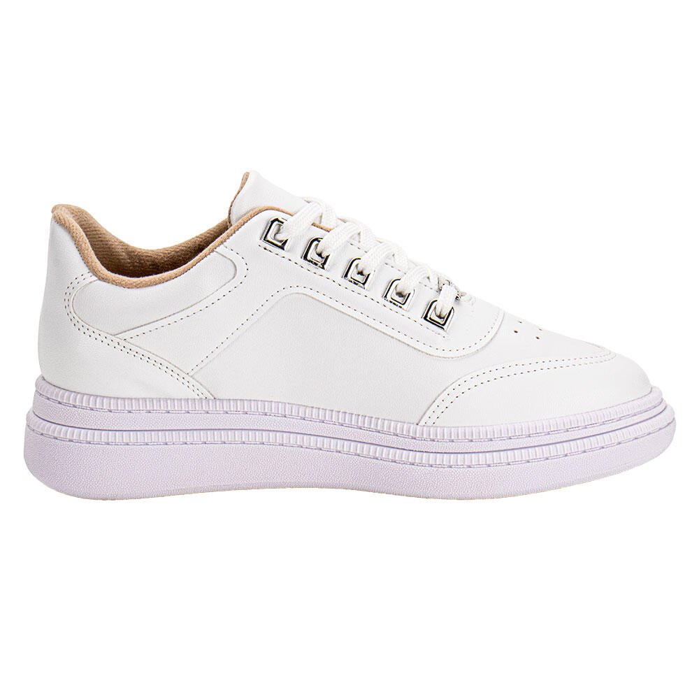 TÊNIS FEMININO CASUAL MOLECA 5816104 Branco 5