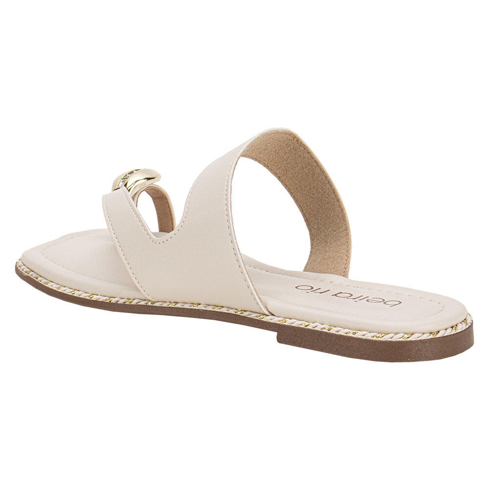 TAMANCO FEMININO FLAT BEIRA RIO 8506209 Marfim 3