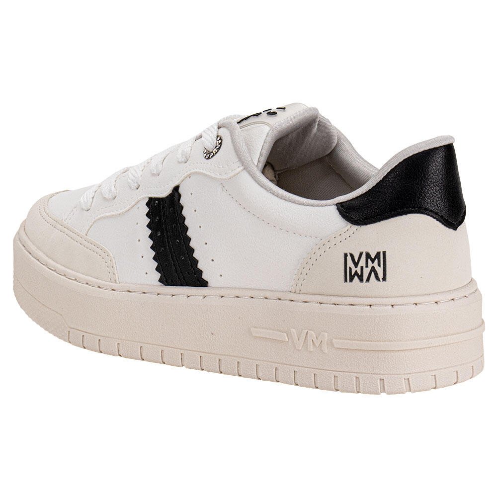 TÊNIS FEMININO CASUAL VIA MARTE 239014 Branco/Preto 3
