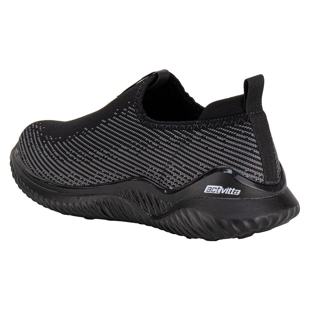 TÊNIS FEMININO SLIP ON ACTVITTA 4802244 Preto/Cinza 3
